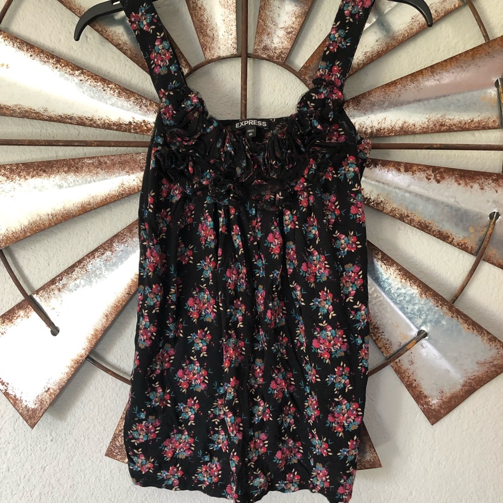 Flower Print Tank Top